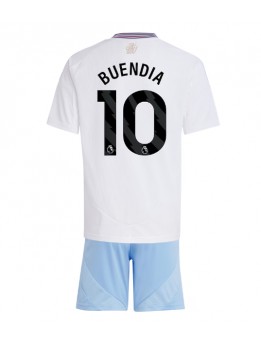 Aston Villa Emiliano Buendia #10 Replika Borta Kläder Barn 2024-25 Kortärmad (+ byxor)